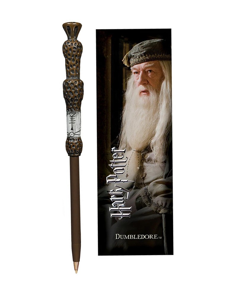 Stylo baguette Albus Dumbledore et support